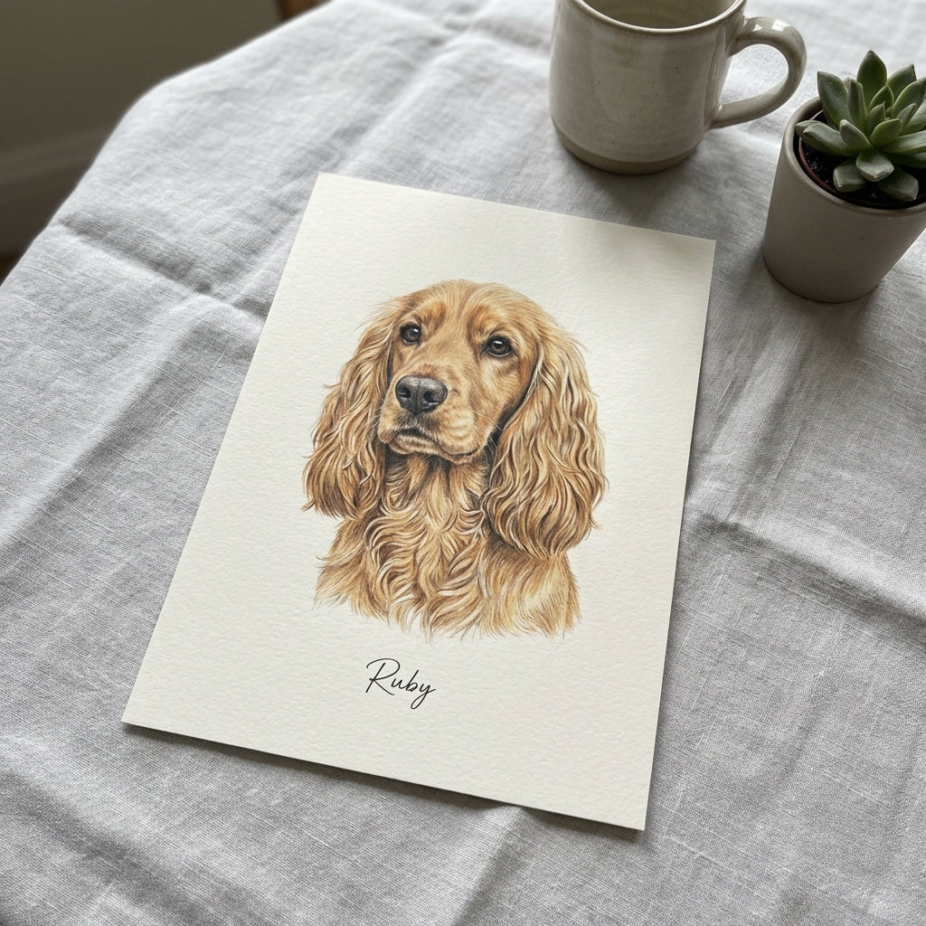 Pencil Paws: Custom Realistic Pet Portrait